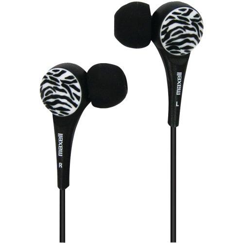 Maxell 190269 Wild Things Earbud (Black)