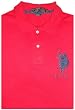 Men's U.S. Polo Assn. Short Sleeve Shirt Red with Navy Logo Size 2XL