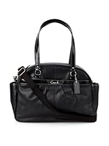Coach Addison Leather Baby Bag Tote, Black
