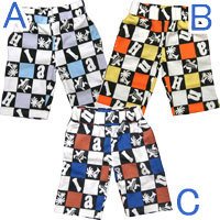 【30%OFF♪】海がめとヤシの木の軽涼スエットハーフパンツ【ブラウン系110cm】