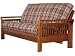 Cottage Futon 80957212133F Belmont Select Hardwood Full Size Futon Frame - Honey Finish - Mattress sold seperately