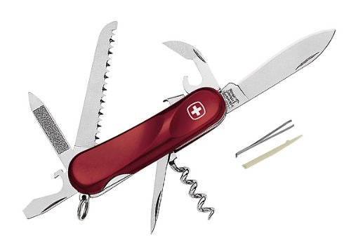 Wenger Original Schweizer Offiziersmessser Evolution Feststellbar 9-teilig, rot Preisvergleich