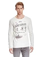 Broadway NYC Camiseta Manga Larga Brice (Blanco)