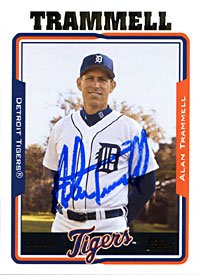 Alan Trammell Autographed / Signed 2005 Topps No.277 Detroit Tigers Baseball Card