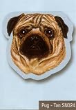 Pug Sticky Notes Notebook