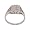 Rhodium Plated Dainty Cubic Zirconia Ring in Antique Style Setting that Looks Totally Real Size 5