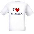 I LOVE PATRICK - Name-series - White T-shirt