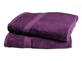 aniba Design Badetuch 100x150 cm, violett im 2er Pack