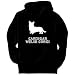 Cardigan Welsh Corgi NEON Dogs Mens Hoodie (Black, Size XXX-Large)
