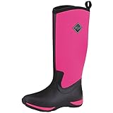 MuckBoots Women's Arctic Adventure Boot,Black/Hot Pink,10 M US