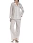 Derek Rose Women's Classic Pajama Set - 2001-Linl002,Cream,Medium