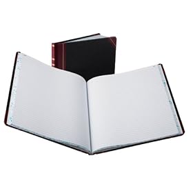 Boorum & Pease 16021215F Bound columnar book, 1-page form, 150 pages, faint ruled, 12-1/4 x 10-1/8