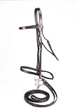 Silver Fox Laced Rein Snaffle Bridle