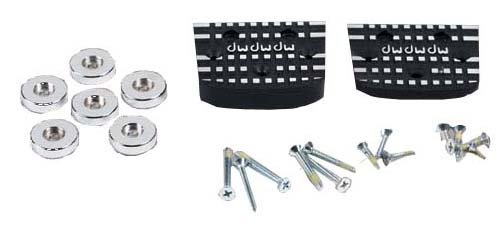 Drum Workshop Pedal Upgrade Kit--2 Heels/6Weight+Screws