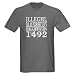 1492 Native american Dark T-Shirt by CafePress
