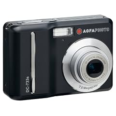 AgfaPhoto DC-733s Digitalkamera (7 Megapixel, 3-fach opt. Zoom, 6,4 cm (2,5 Zoll) Display) schwarz