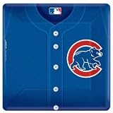 Chicago Cubs 10 Inch Square Paper Plates (18 Pack)