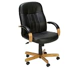 Kitchen & Housewares : Boss Hi-Back Executive Chair With Cherry Finish Executive Seating