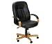 Office Products : Boss Hi-Back Executive Chair With Cherry Finish Executive Seating
