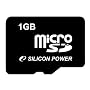 Silicon Power - Carte m�moire Micro SD - 1GB