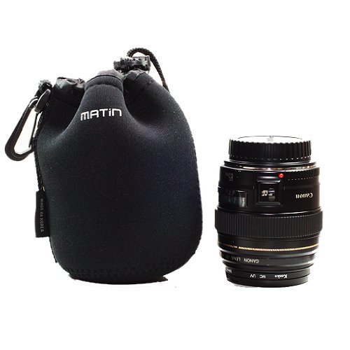 Neopren Matin Soft Kamera Objektiv Lens Beutel Tasche Case - Größe: M / Medium