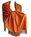 LARGE PASHMINA SCARF SHAWL WRAP SOFT (orange)