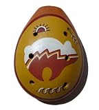 Musical Instruments : Ocarina Clay Flute from Peru with Hand Painted Zuni Bear