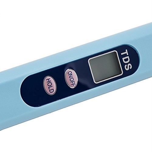 New LCD Digital TDS Meter Water Tester Quality 0-9999 ppm Measurement Range 1 ppm Resolution, +/- 3% Readout Accuracy Purity Filter Water Solids Measure Blue