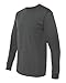 Jerzees Dri-Power 50/50 Cotton/Poly Long Sleeve T-Shirt Black Heather