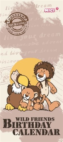 Nici 33741 - Geburtstagskalender Geier und L&ouml;we Wild Friends