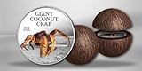Pitcairn Island 2 $ Dollar Giant Coconut Crab 1 oz Silver Coin Proof -