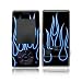 Blue Neon Flames Design Protective Skin Decal Faceplate for LG Chocolate VX8500 Cell Phones