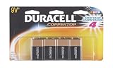  : Duracell Batteries in Reclosable Storage Pack, Size 9 Volt (Pack of 4)