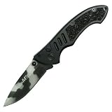 M-Tech Folding Knife Urban Camo Wingwalk Black