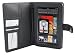 E-Stand CSLCKF03-BLK Pu Black Leather Case with Interior Compartments for Amazon Kindle Fire Tablet