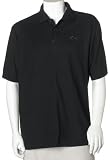 Greg Norman Men's Play Dry Pique with Shark logo, Black (Size  - S)