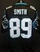 Steve Smith Autographed/Hnad Signed Carolina Panthers Reebok Authentic Black Jersey