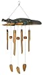 Asli Arts Collection CAL317 Alligator Bamboo Wind Chime