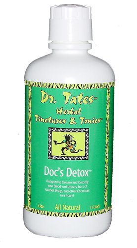 Dr. Tates Doc's Detox - A Clean Body is a Healthy Body! Remove unwanted and damanging waste from your body in a HURRY! This All Natural Herbal Detox Tonic will QUICKLY help remove Chemicals, Pesticides, Heavy Metals, Food Additives, and MUCH MORE! Also help eliminate Fatique, Joint Pain, Allergies, Skin Eruptions, Arthritis, and Headaches by Detoxing TODAY!