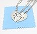 cosplaywho BFF Best Bitches Split Heart Pendant Necklace 3 PC