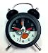 Black Angry Bird Mini Alarm Clock - Approx 3" Tall