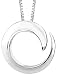 Sterling Silver "A Journey Is Best Measure By Friends Not Miles" Circle Pendant, 18" Sterling Silver "A Journey Is Best Measure By Friends Not Miles" Circle Pendant, 18"