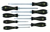 Wiha 53398 8 Piece Micro Finish Head Slotted & Phillips Screwdriver Set