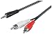 Produkt-Bild: 5.0m 2x Cinch Stecker auf 3.5mm stereo Stecker