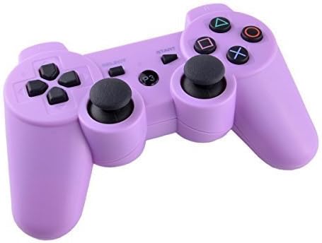 FULY Wireless Bluetooth Double Vibration Remote PS3 Controller for PS3 (Purple)