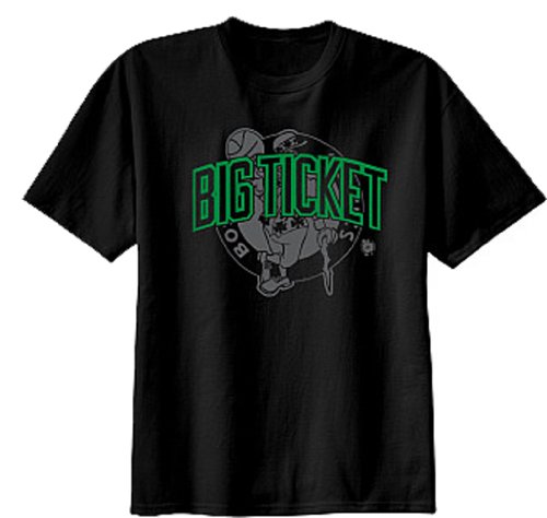 NBA Youth Boston Celtics Kevin Garnett Notorious Short Sleeve Tee, Black, X-Large