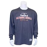 Property of MLB Teams Gray Long Sleeve T-Shirts - Baltimore Orioles - 2XL