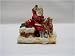 Traditional Christmas Cake Decoration - Santa with reindeer on r