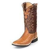Mens JUSTIN Q-CREPE OSTRICH Cowboy Boots Casual BROWN TAN (Size Run 6 - 13 D EE) SPR-SUM... by Justin