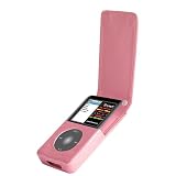 Fruwt Suit Premium Leather Flip Case for 80/120/160 GB iPod classic 6G (Pink)